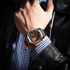 Reloj de Cuarzo Analógico Digital de Lujo para Hombre, Multifuncional, de Metal, con Fecha, Luz LED, Resistente al Agua 3ATM, Deportivo - Product Image 3