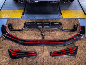 Kit de Carrocería de Fibra de Carbono para BMW X3 X4 F97 F98, Estilo Caber, Alerón Delantero, Difusor, Faldones Laterales - Product Image 2