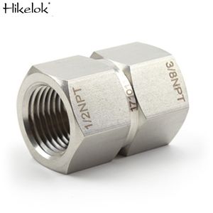 Accesorios de Tubería de Acero Inoxidable Tipo Swagelok 316 S.S 1/8'' 1/4'' Adaptador Hembra NPT BSPP Acoplamiento Hexagonal para Tubería - Product Image 3