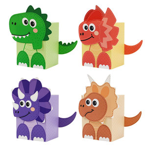 Cajas de Papel para <span class=keywords><strong>Regalos</strong></span> y Dulces con Temática de Dinosaurios, Cajas de Papel para Golosinas para Niños, Baby Shower, Fiestas de Cumpleaños - Product Image 1