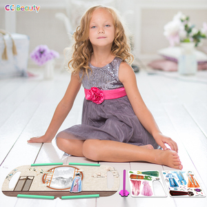 <span class=keywords><strong>Livre</strong></span> en papier cartonné personnalisé créatif DIY pour habiller les princesses avec jouets magnétiques pour réfrigérateur pour petites filles - Product Image 4