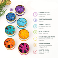 Ins — pots décoratifs pour aromathérapie, petites bougies spirituels, ensemble cadeau de 7 jours, d'hiver, vente en gros