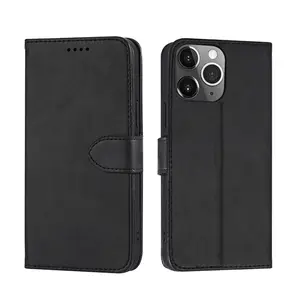 Étui de téléphone en cuir portefeuille à rabat pour Coolpad Suva iPhone 11 Pro Max couverture avec porte-carte