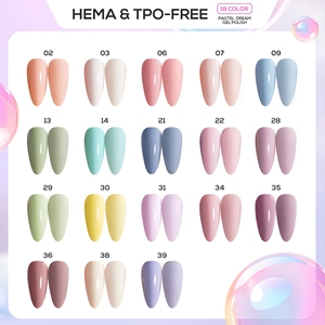 Vernis à ongles gel <span class=keywords><strong>couleur</strong></span> printemps/été, sans HEMA, sans TPO, collection de gel pour nail art UV, OEM, étiquette privée, 15 ml, fournitures pour ongles, salon - Product Image 2