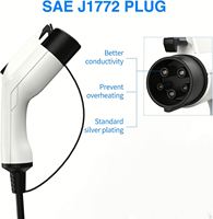 Câble de charge pour véhicule électrique Type 2 vers Type 1, 3,6 kW, 11 kW, 16 A, monophasé/triphasé, TPU noir, 5 m, pour usage domestique