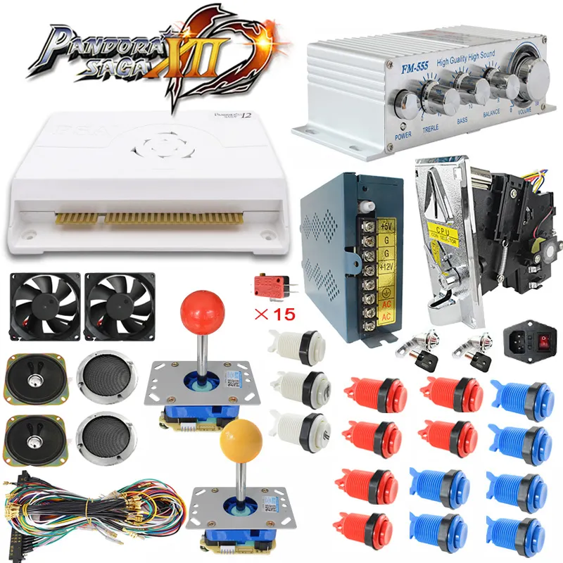 New pandora game box 12 /12s 3d arcade 3188 in1 game pandora arcade box game diy parts kit