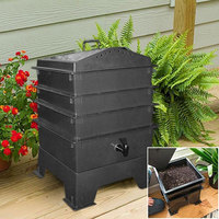 Ver Compost Bin Worm Composter Worm Factory Worm Bin pour le recyclage des déchets alimentaires à la maison Vermi Compostage empilable Bac de compostage