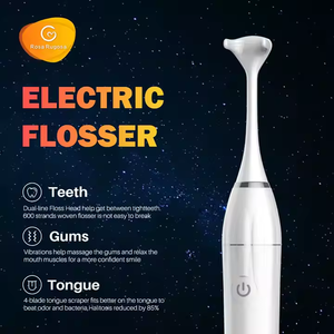 2025 pegangan silikon desain baru <span class=keywords><strong>Flosser</strong></span> elektrik kepala Floss bergetar <span class=keywords><strong>Flosser</strong></span> untuk gigi ketat & penghilang plak - Product Image 5