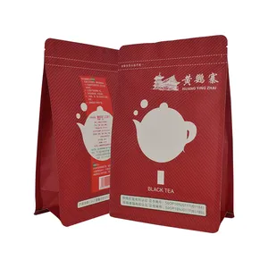 غوانغدونغ نوعية جيدة حار بيع التعبئة والتغليف للشاي مخصص الوقوف كرافت ورقة أكياس بسحاب