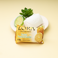 Savon de Bain Nettoyant Naturel de Haute Qualité 90g Série Fruits Savon Solide Antibactérien pour le Corps et les Mains pour Soins de la Peau