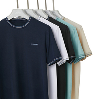 T-shirt décontracté à col rond avec logo personnalisé, en coton écologique et de haute qualité
