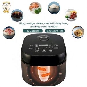 Nồi cơm điện 5L, lòng nồi bằng thép không gỉ chống dính, sản xuất tại nhà máy, ít đường - Product Image 6