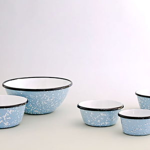 OEM barato 10cm 12cm 18cm personalizado acero al carbono Metal esmalte Camping mezcla palomitas <span class=keywords><strong>cereales</strong></span> flor tazón para el hogar - Product Image 2
