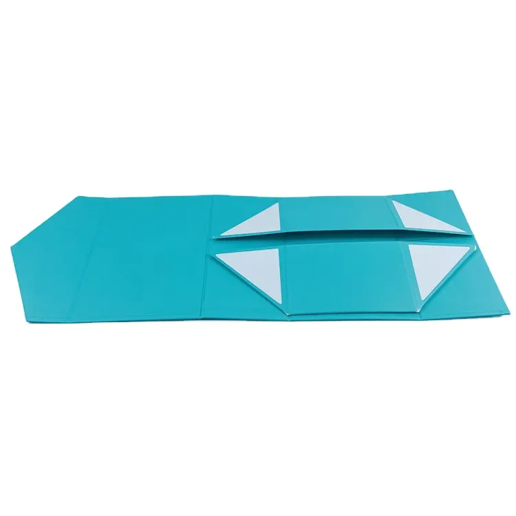 Boîte d'emballage en papier à rabat incurvé de luxe, réutilisable, durable, facile à plier, avec couvercle à fermeture magnétique.