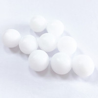 Billes en polyéthylène HDPE blanc solide de 1 pouce (25,4 mm) pour roulements