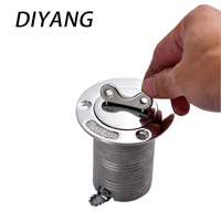 Couvercle de trappe de réservoir de carburant/eau en acier inoxydable 316 à clé, petit format, pour camping-car et yacht, accessoire de quincaillerie marine Wudi Shandong
