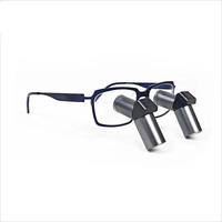 Loupes dentaires TTL JENM-550X 5,5X à porter sur les verres, monture métallique, certifiées ISO CE, ergonomiques pour dentistes