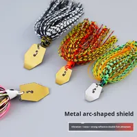 7g 9g 11g 13g 18g 21g Chatter Bait Composite Spinner Leurres Jig Head Silicone Jupe Barbelé Crochet Chatter Bait Leurre De Pêche