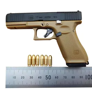 Eject Mainan Baru 1:2.05 Glock Mainan Model Glock G17 Paduan Gantungan Kunci Hadiah Ransel Liontin Dekorasi Ukuran Besar 100Mm Glock Dapat Dikeluarkan
