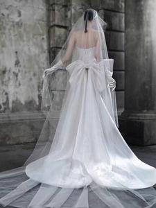 Nuovo Abito da Sposa Stile Ball Gown in Raso Mikado con Applicazioni Floreali in Pizzo, Modello Off-Shoulder, Taglie Forti, per Cerimonia Nuziale - Product Image 5