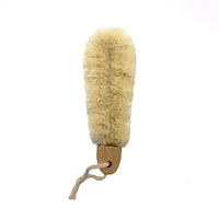 Brosse à vaisselle en fibre de coco naturelle, brosse de nettoyage de cuisine à manche en bois, brosse à récurer écologique pour la vaisselle et les ustensiles de table