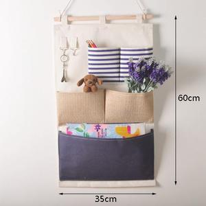 Sac de rangement suspendu sur la porte avec 12 poches, organisateur mural en toile - Product Image 4
