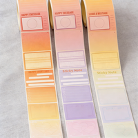 Juego de Rollos de Notas Adhesivas Personalizadas, con Papel Extraíble, Impresión Personalizada, Tamaño Personalizado, Almacenamiento en Rollo, Kit de Papelería de Oficina, Regalo
