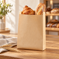 Sacs en papier kraft résistants à la graisse avec doublure en aluminium pour brochettes de barbecue, collations et plats à emporter