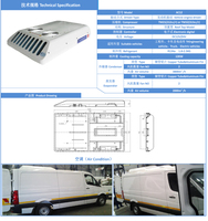 Climatisation de toit AC12 pour petits bus, caravanes et fourgonnettes - 12KW