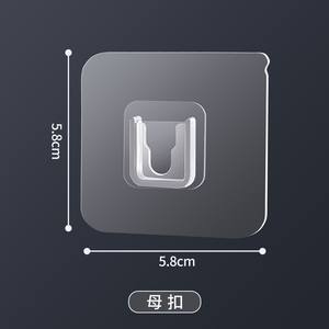 6cm Plastic Transparant Goud Zilver Wandhaak Zelfklevende Haak Zuignap Zelfklevende Wandzuiger voor Keuken Badkamer Kantoor - Product Image 5