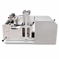 Machine d'impression et d'étiquetage tout-en-un, applicateur d'étiquettes cylindriques automatique pour les canettes et les bouteilles