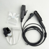 Casque radio bidirectionnel MOTOROLA PMLN8343 avec tubes auriculaires conducteurs transparents pour talkie-walkie R7 FKP R7 NKP R7A