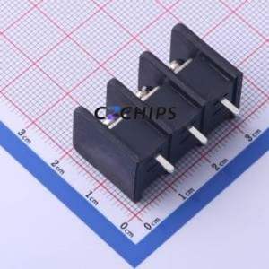 DBT30S-9.5-3P-BK-P Barrier Terminal Block Through hole Component (THT),P=9.5mm Connector Two Sides 9.5mm 1x3P Straight Pin - Product Image 1