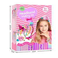 Ensemble personnalisé BELLEWORLD accessoires de fabrication de bijoux pour enfants bandeaux papillon fleur kit de fabrication de bandeau pour cadeau d'anniversaire