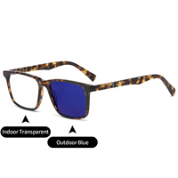 Gafas de Computadora Fotocromáticas para Hombre, Diseño de Moda Vintage Personalizado, Antirreflejo, Monturas Ópticas, Venta al Por Mayor