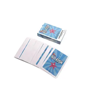Cartas de jogo de pôquer personalizadas, mini cartas mágicas de plástico à prova d'água, folha de ouro pvc impressa em branco