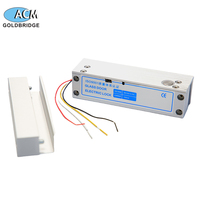 Serrure de porte en verre 12V sans système de contrôle d'accès NC COM Serrure électrique sans perçage pour portes en verre entièrement vitrées sans cadre