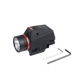 Linterna Multifuncional Resistente de 150 Lúmenes con Luz Roja/Verde Combinada, Montaje de 20 mm, Salida Ajustable, para Caza - Product Image 1