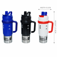 Gobelet isotherme moderne et écologique en acier inoxydable 316 pour femme, avec paille, portable, pour voiture, grande capacité, vente en gros