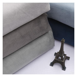 निजी लेबल तैयार स्टॉक वाटरप्रूफ नरम लोचदार नकली सूक्ष्म फाइबर बुना हुआ सादा मखमली मोस कपड़े - Product Image 2