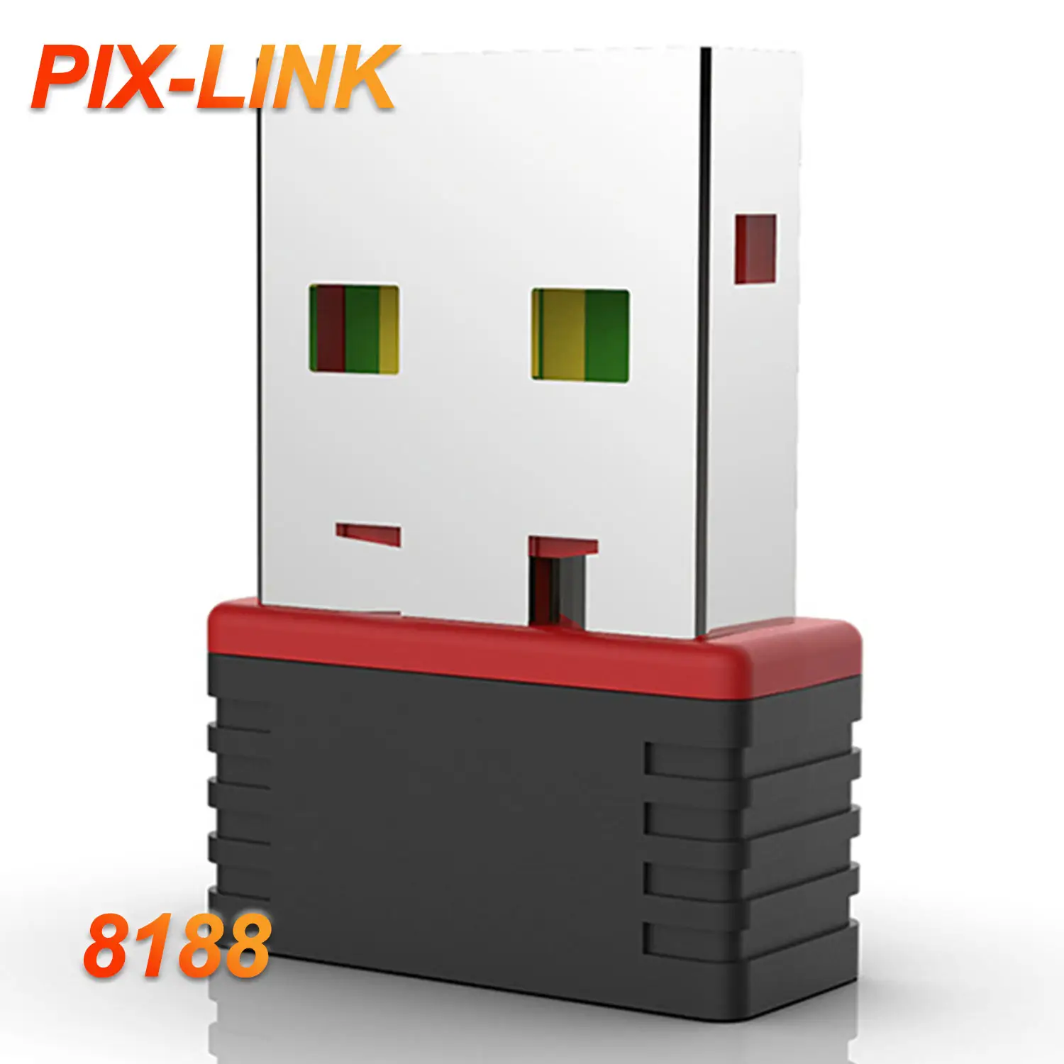 PIX-LINK Precio de fábrica RTL8188 Chipset Mini USB 2,0 WiFi Adaptador inalámbrico Tarjeta de red WI-FI 802.11n 150Mbps Red WI FI Adapte