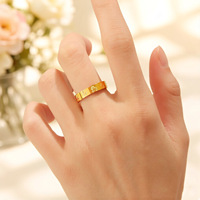 Nouvelle Bague Unisexe 2026 « Lucky Pony Coin » – Design de Niche Luxe Léger en Acier Inoxydable Plaqué Or 18K pour Femme
