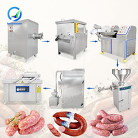 Ligne de production de saucisses à petite échelle OCEAN Electrical, machine complète pneumatique quantitative pour la fabrication de saucisses de bœuf