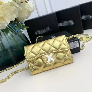 Bolso Bandolera <span class=keywords><strong>Mini</strong></span> de Cuero Genuino de Lujo, Impermeable, Acolchado, con Correa Ajustable, Portamonedas, Portatarjetas y Porta Teléfono - Product Image 1