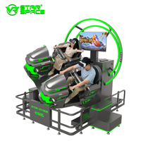 Simulateur de conduite VR sur le thème de l'espace pour parc d'attractions, simulateur de jeu de conduite VR pour parc d'attractions