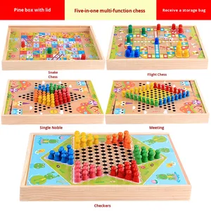 Venta Directa de Fábrica: Juguetes Educativos de Madera para Niños de 4 a 6 Años - Damas, Ajedrez Volador, Xjy Chess, Juego de Mesa con Caja de Colores Yunhe - Product Image 3