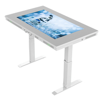 Table interactive intelligente 43 pouces 4K à écran tactile relevable pour les écoles - Affichage texte/animation/graphiques Android 11/12 pour usage intérieur