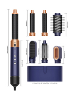Sèche-cheveux SUPERA Factory 1350W 6 en 1 multifonction, ionique, avec fonctions de bouclage automatique, séchage, lissage et bouclage, pour usage hôtelier