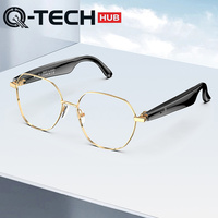 Lunettes Intelligentes 2025 W100B avec Assistant IA ChatGPT 4.0, Casque Portable, Traduction en Temps Réel 163 Langues, Musique et Haut-parleur Bluetooth