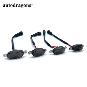 Autodragons Smoke Lens Front Fender Flare Led Marker Light Plug and Play Amber Led Grille Light for F150 - Product Image 2
